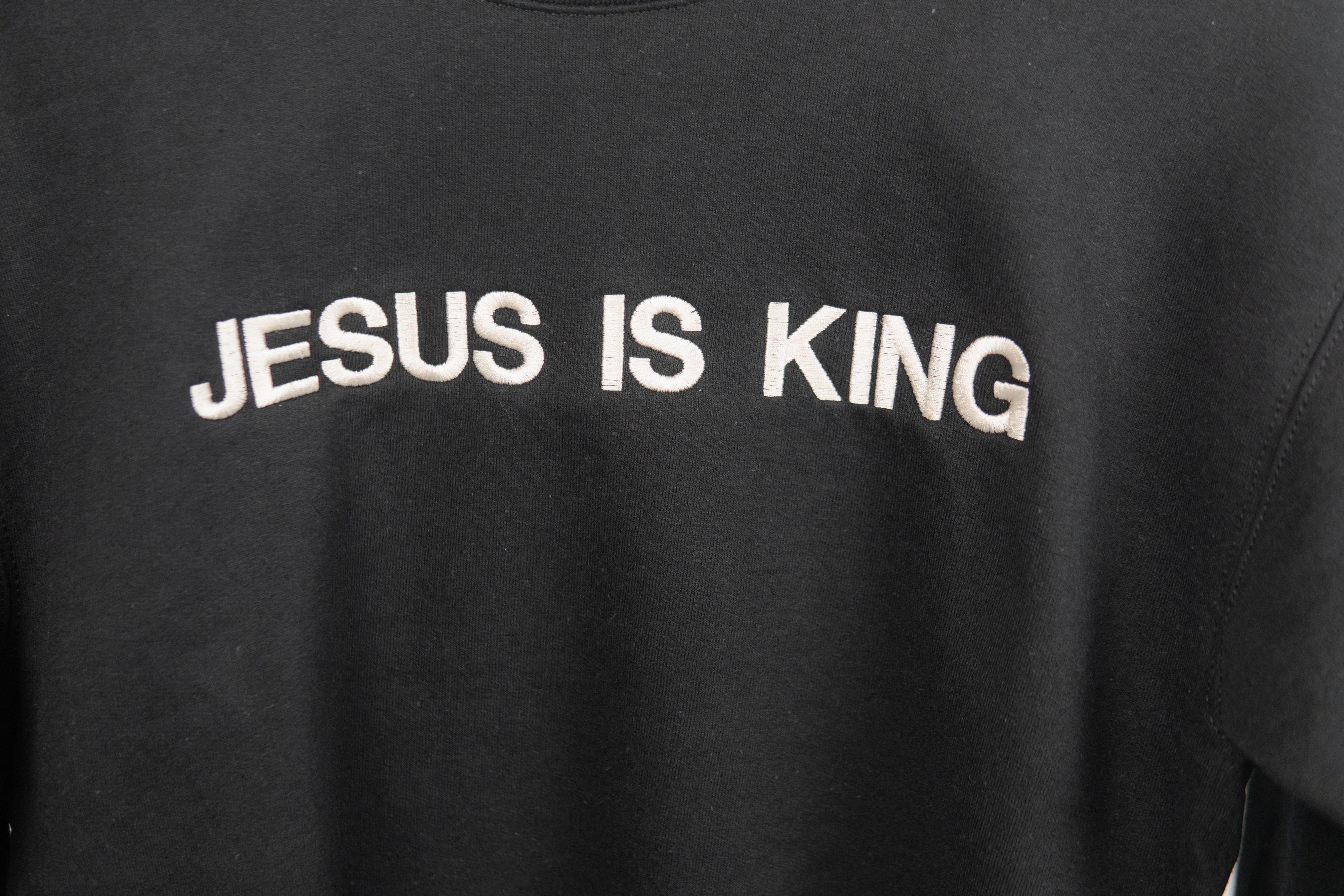 Jesus Is King | Embroidered Crewneck Sweater